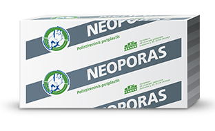 Polistireninis putplastis Neoporas EPS 100, nefrezuotas Polistireninis putplastis Neoporas EPS 100, nefrezuotas